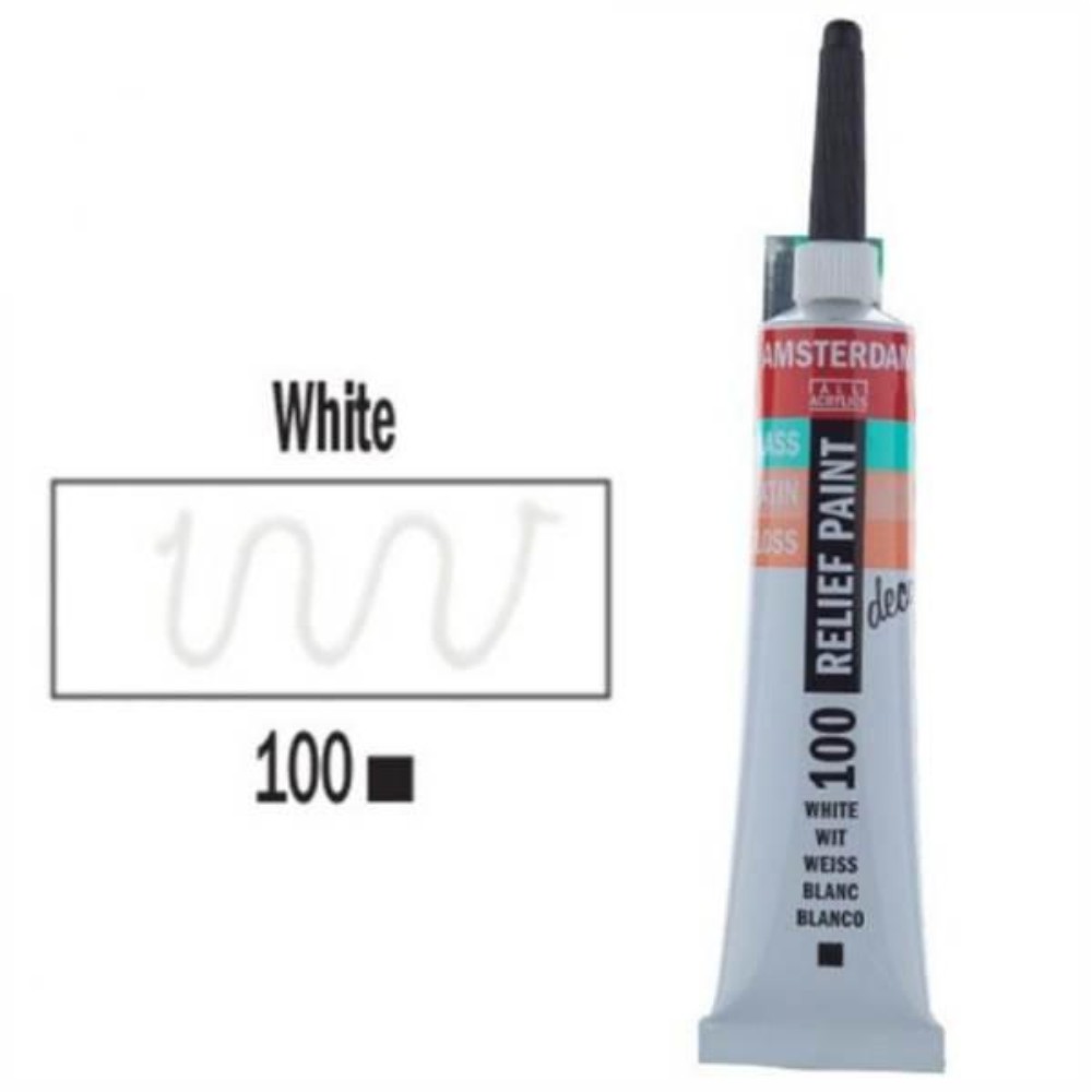 3d Relief Decorfin 20ml 100 White - 1580