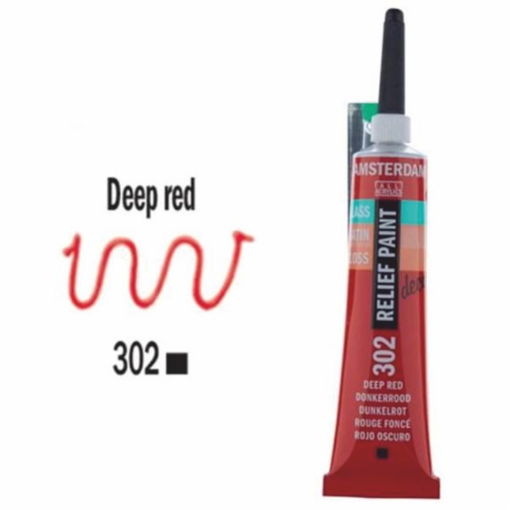 3d Relief Decorfin 20ml 302 Deep Red - 1602