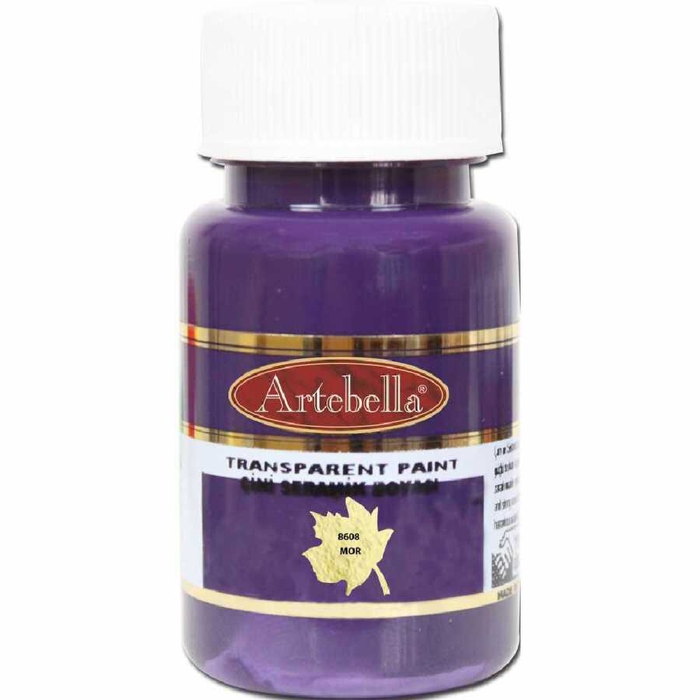 Artebella Διάφανο Σμάλτο Tile And Ceramic - 8608 Purple- 50ml - 15147