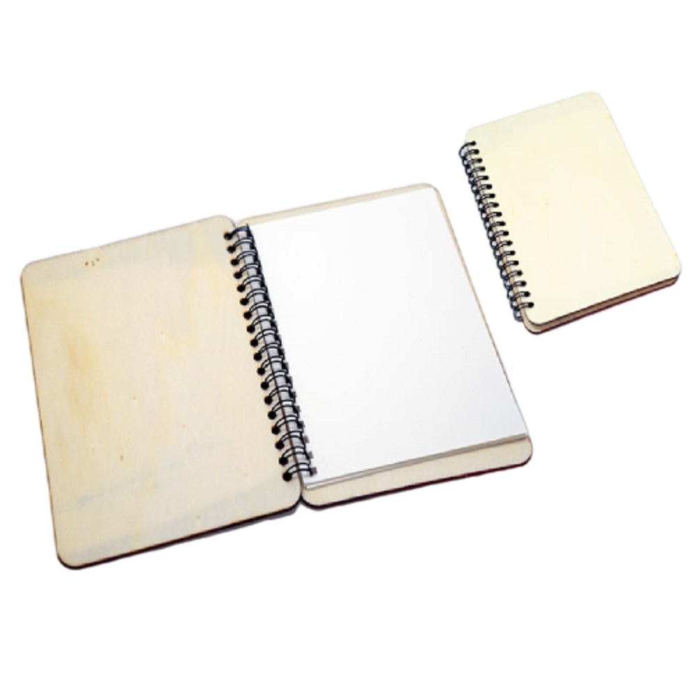 Wooden notebook 17.5x12.6cm