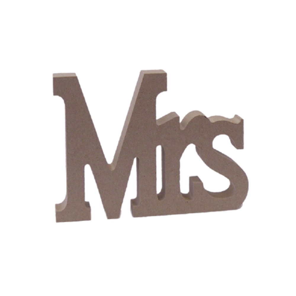 Ξύλινα γράμματα  MRs 15x11cm MDF - 3750