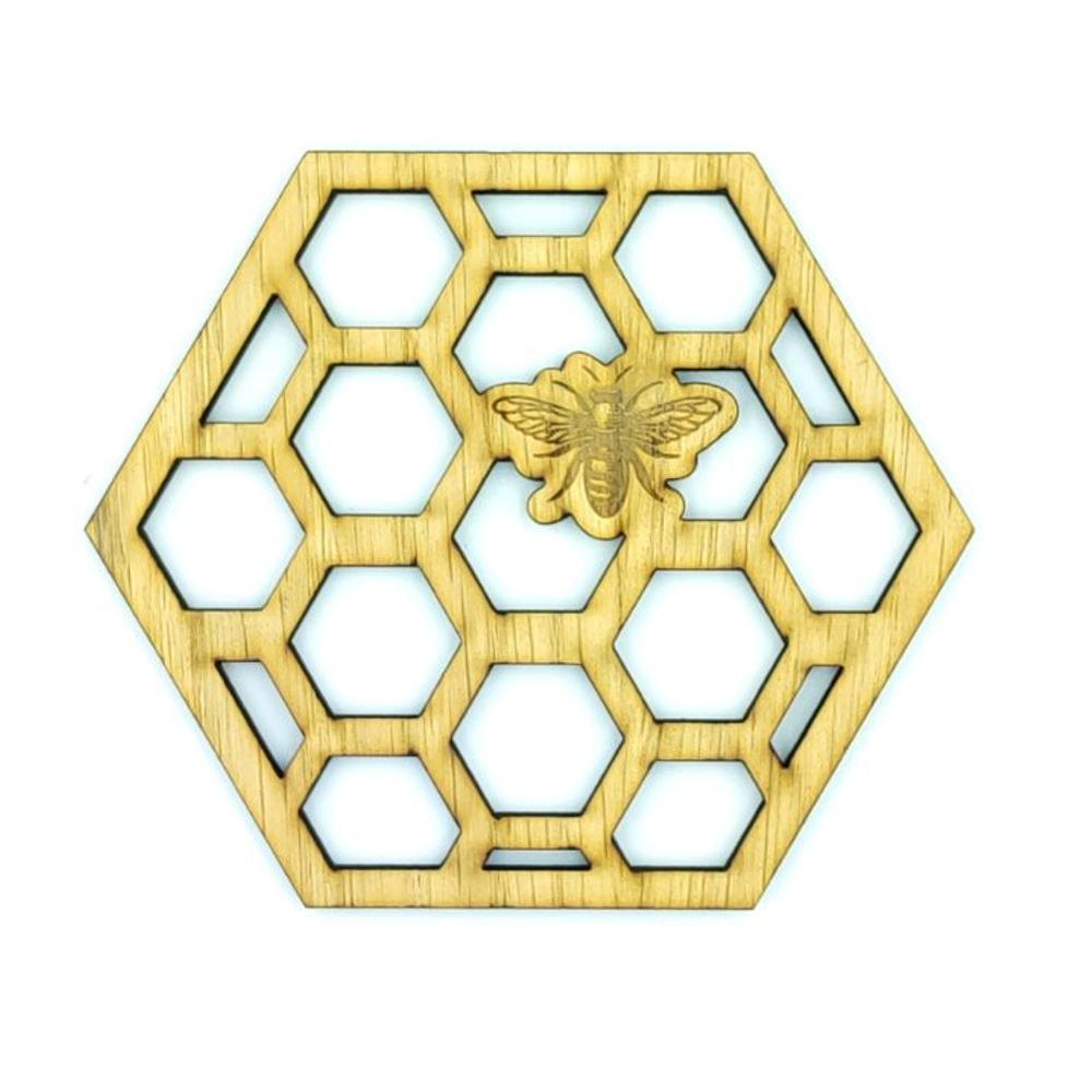 Hexagon beehive coaster