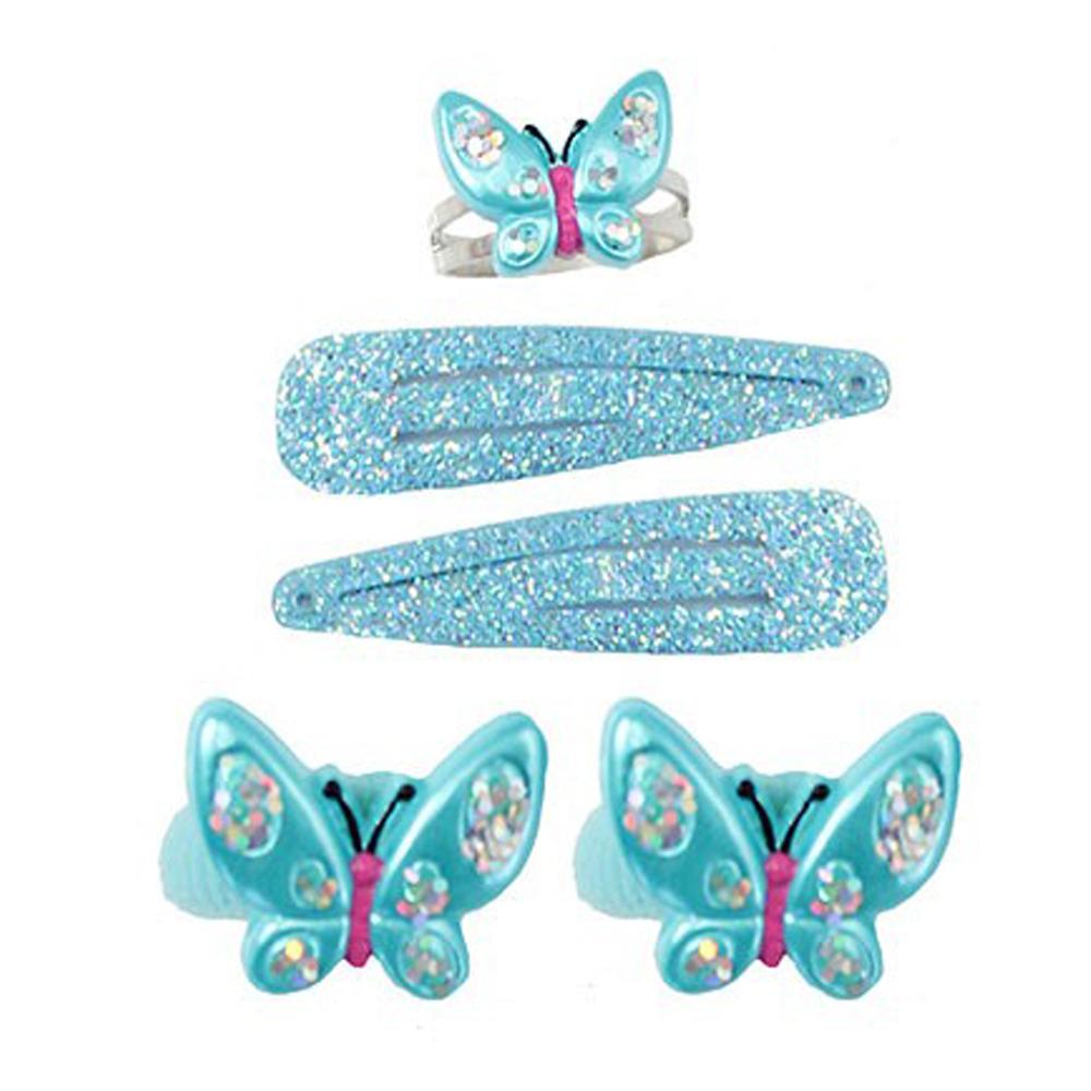 Great Pretenders Hair Clip and Butterfly Rubber 3 colors - 0
