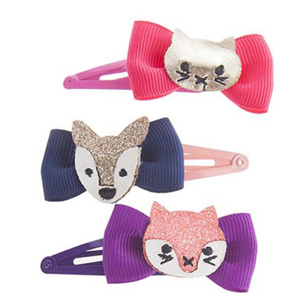 Great Pretenders Hair Clips Forest Animals 2pcs.