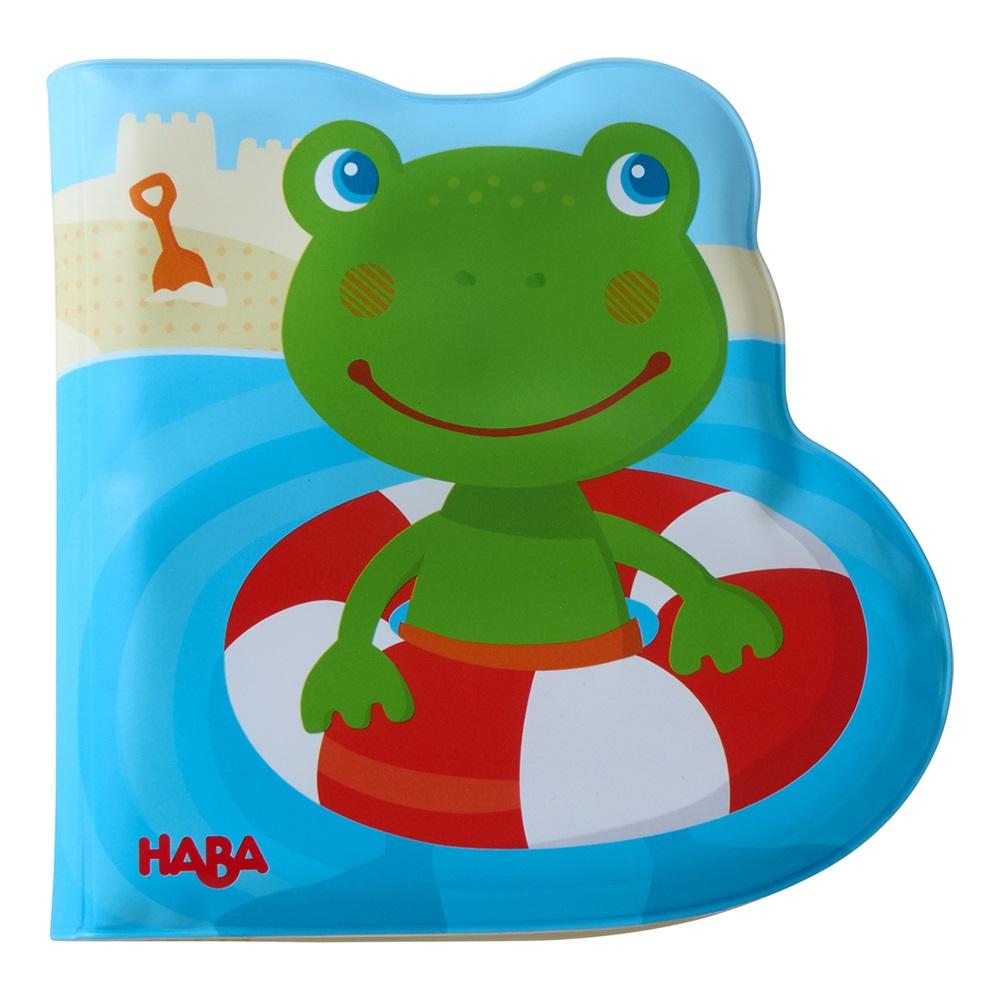 Haba bath booklet with rattle sound Frog on the beach - 0