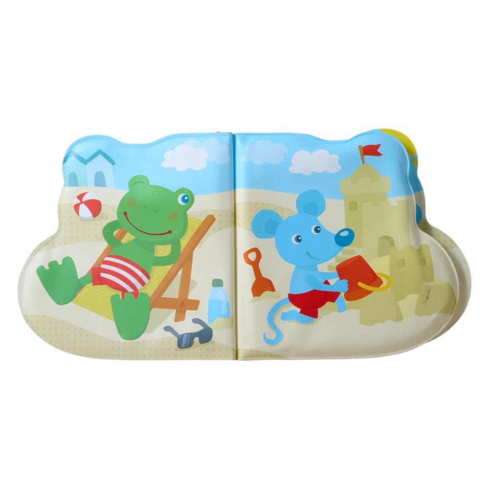 Haba bath booklet with rattle sound Frog on the beach - 1