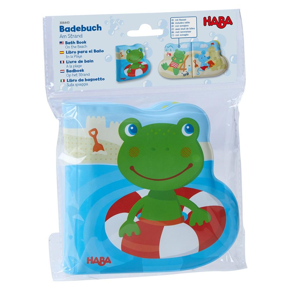 Haba bath booklet with rattle sound Frog on the beach - 2