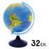 Globe Illuminated, Embossed 32cm - 0