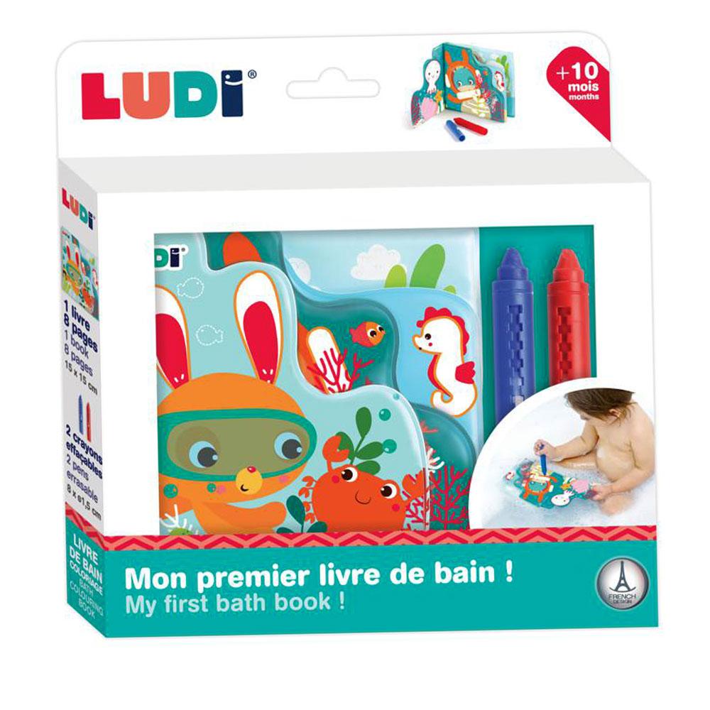Ludi Bathing book - painting, with two crayons  - 0