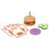 TOOKY TOY Logic Game Burger from Wood and Felt  - 0