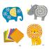 Djeco Mosaic construction with stickers Elephant and animals - 1