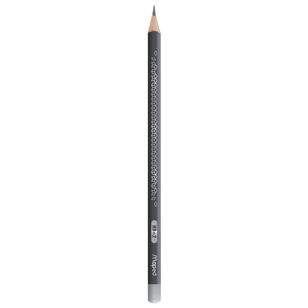 Maped Pencil Black’Peps Deco HB with Eraser  - 0