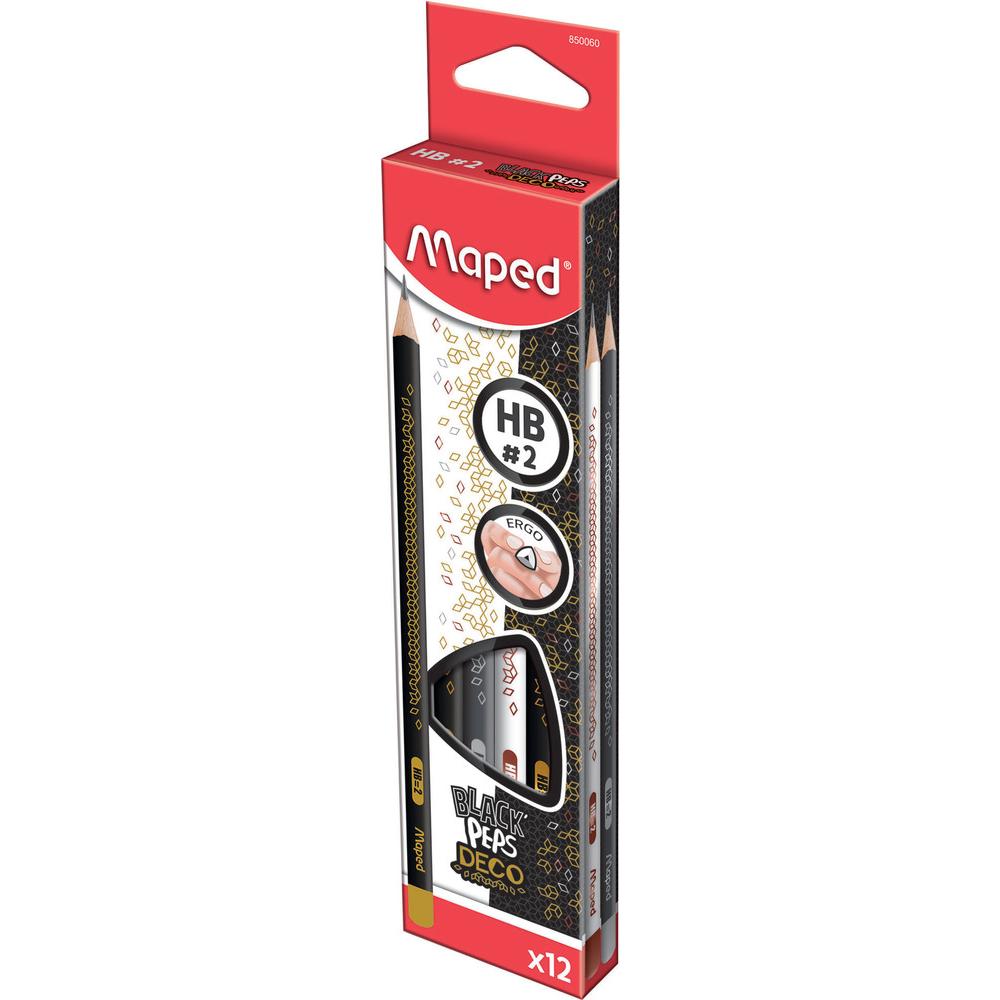 Maped Pencil Black’Peps Deco HB with Eraser  - 1