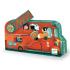 Djeco Mini Puzzle 16 pcs. Fire trucks - 0