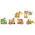Djeco 6 Puzzle Duo Vehicles with Motion - 1
