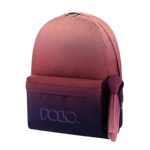 Polo Original Double Backpack Purple -  Pink with Scarf - 8520
