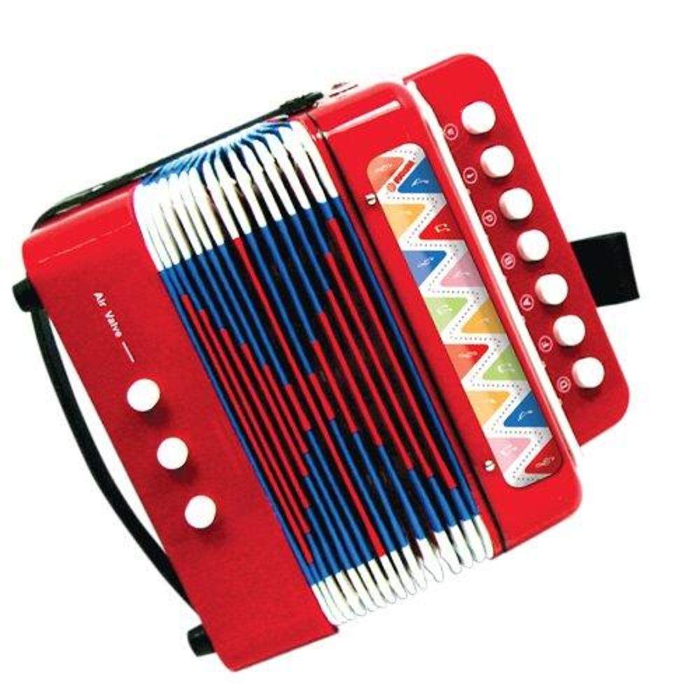 Svoora Accordion with 7 Keys, Red - 0
