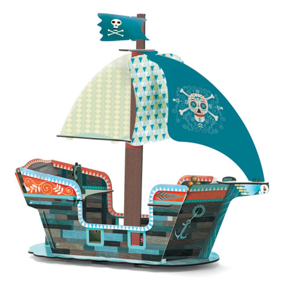 Djeco 3D paper pirate ship