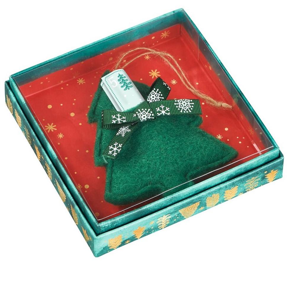  Felt christmass tree ornament with message holder - 0