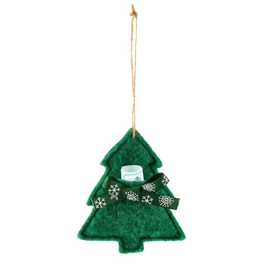  Felt christmass tree ornament with message holder - 1