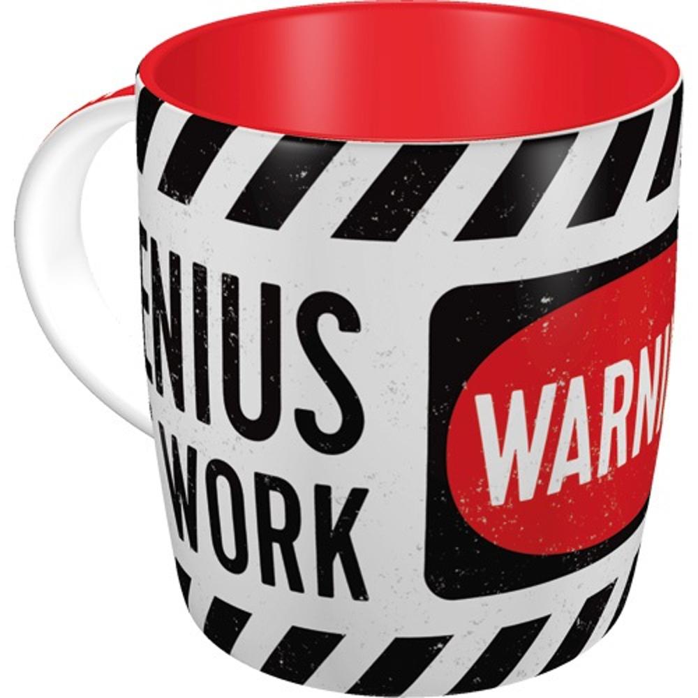 Nostalgic Mug Achtung Genius at Work - 0