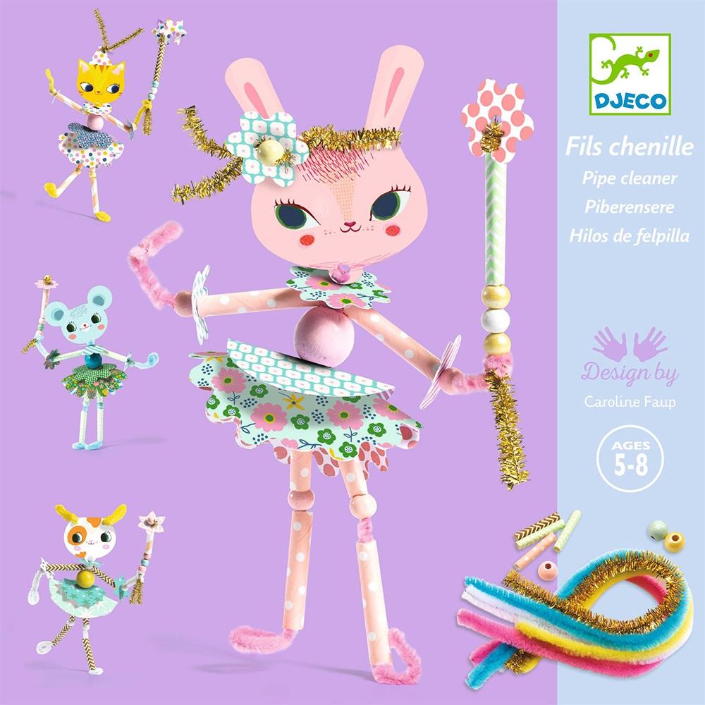 Djeco paper construction of fine mobility Fairy animals  - 0