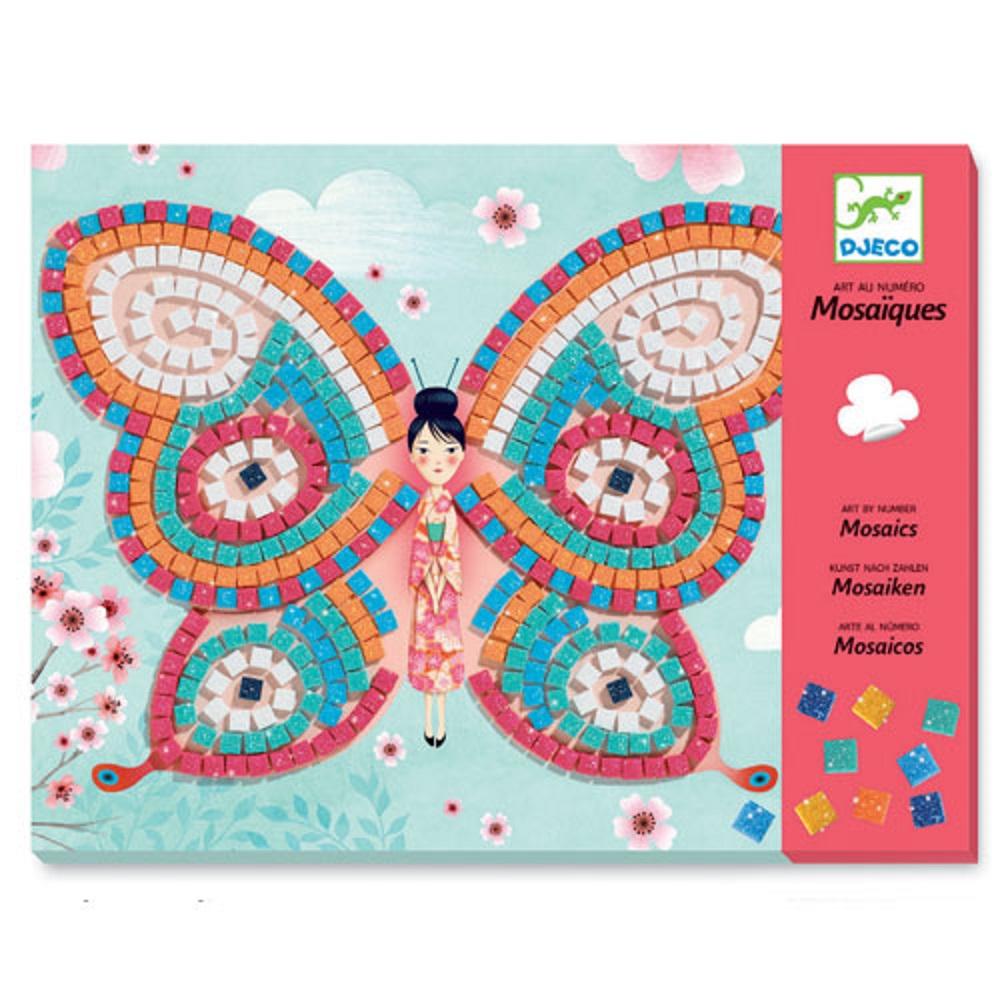 Djeco Mosaic Shiny Butterflies with glitter - 0
