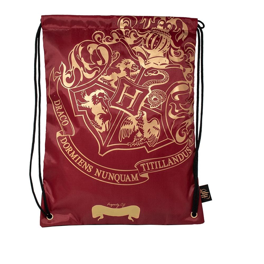 Harry Potter Draw String Bag Black – Crest & Customise - 0