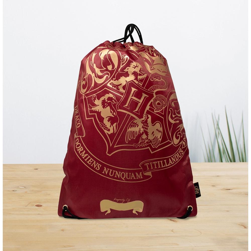 Harry Potter Draw String Bag Black – Crest & Customise - 1