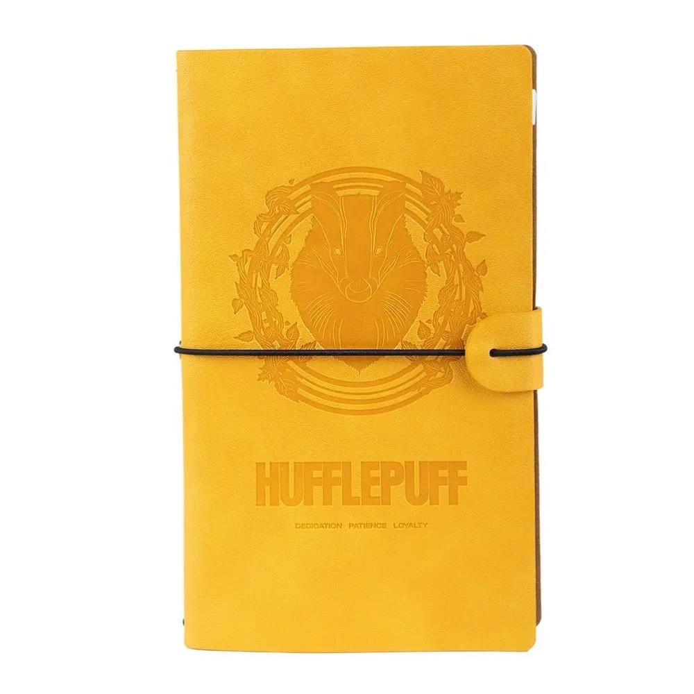 12X20 HARRY POTTER Hufflepuff Soft Leather Travel Notebook - 0