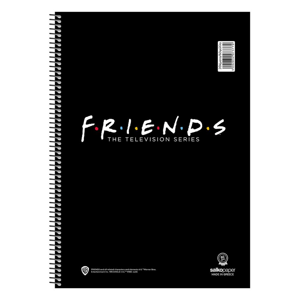 Copy of Friends Spiral Notebook  A4 - 1
