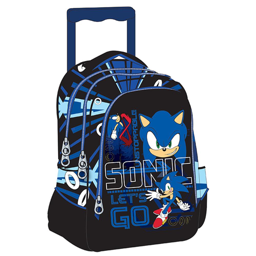 Σχολική Τσάντα Τρόλεϊ Δημοτικού Sonic Classic - 0