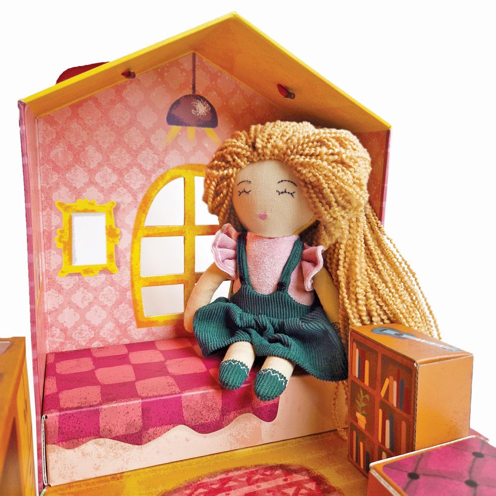 Svoora Dollhouse with cloth doll Anni - 4