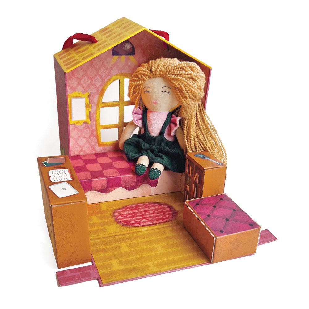 Svoora Dollhouse with cloth doll Anni - 5