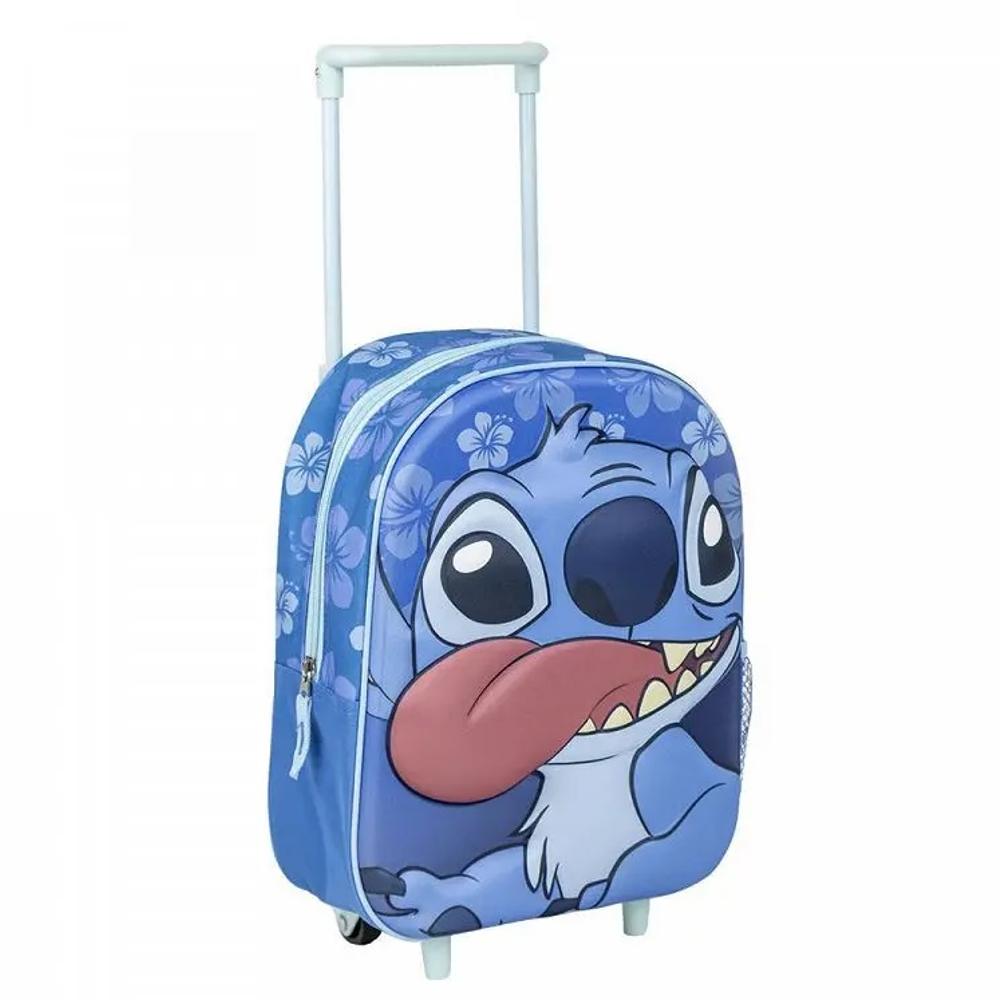 Children's Backpack with Trolley Stitch 3D Language DISNEY Lilo & Stitch - 0