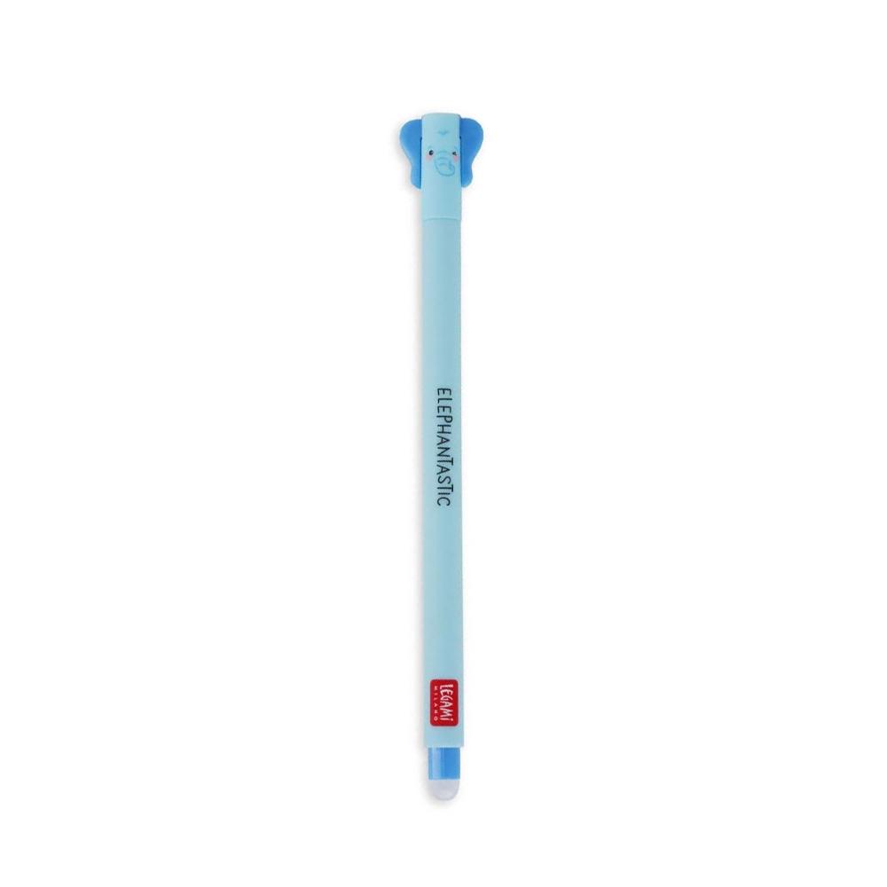  Legami Milano Rollerball Pen with Erasable Elephant Blue Ink