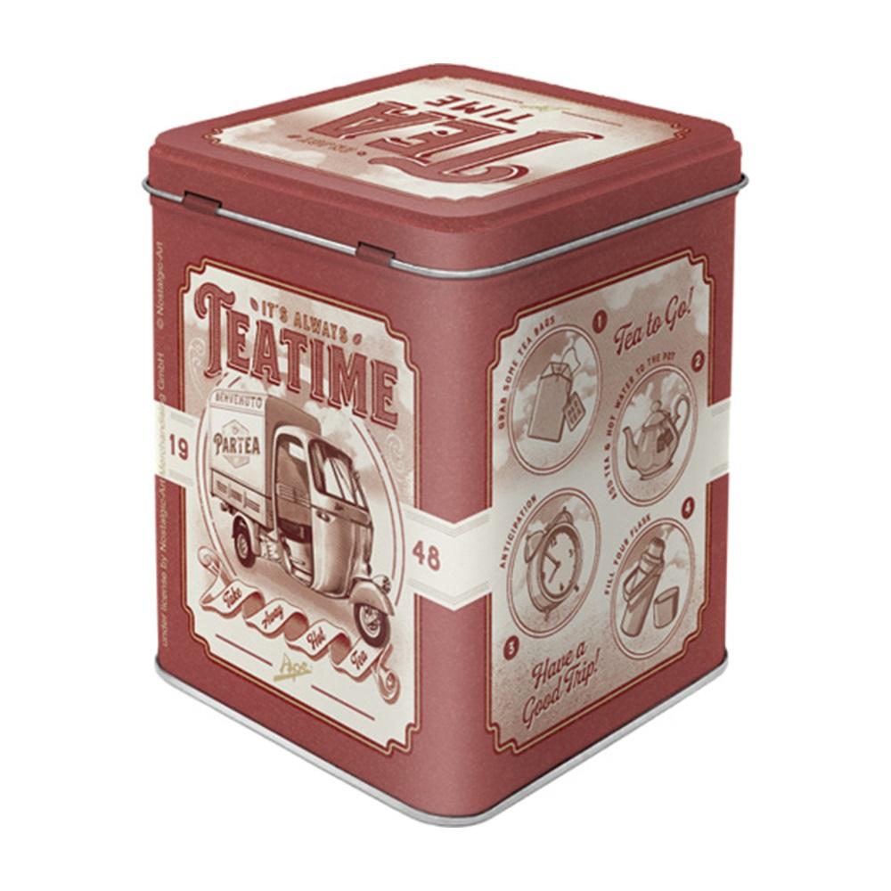 Nostalgic Metal Tea Box Ape - Tea Time - 1