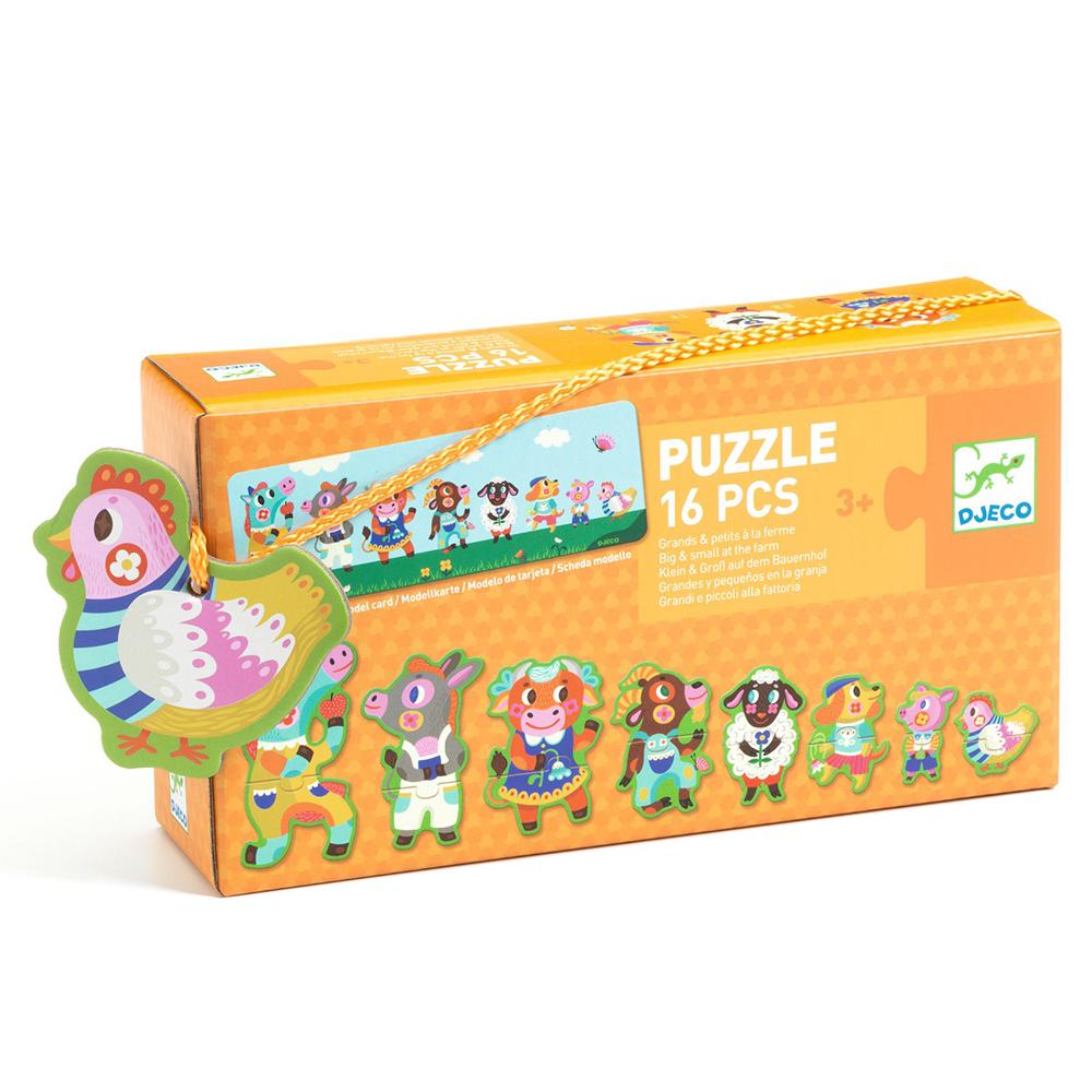 Djeco Farm Animals Sorting Puzzle from Smallest to Largest - 0