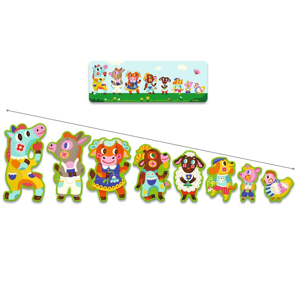 Djeco Farm Animals Sorting Puzzle from Smallest to Largest - 3