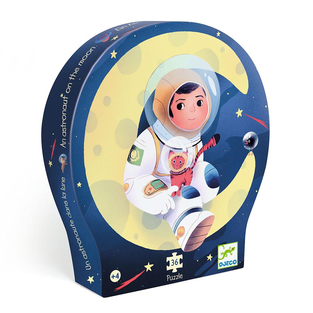 Djeco puzzle in schematic box 36 pcs. Astronaut - 0