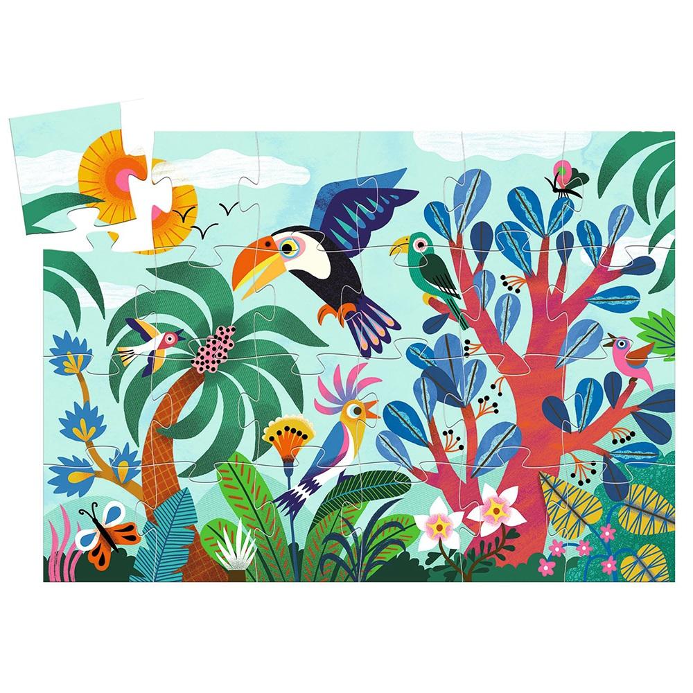 Djeco Puzzle in schematic box 24 pcs. Coco the toucan - 1