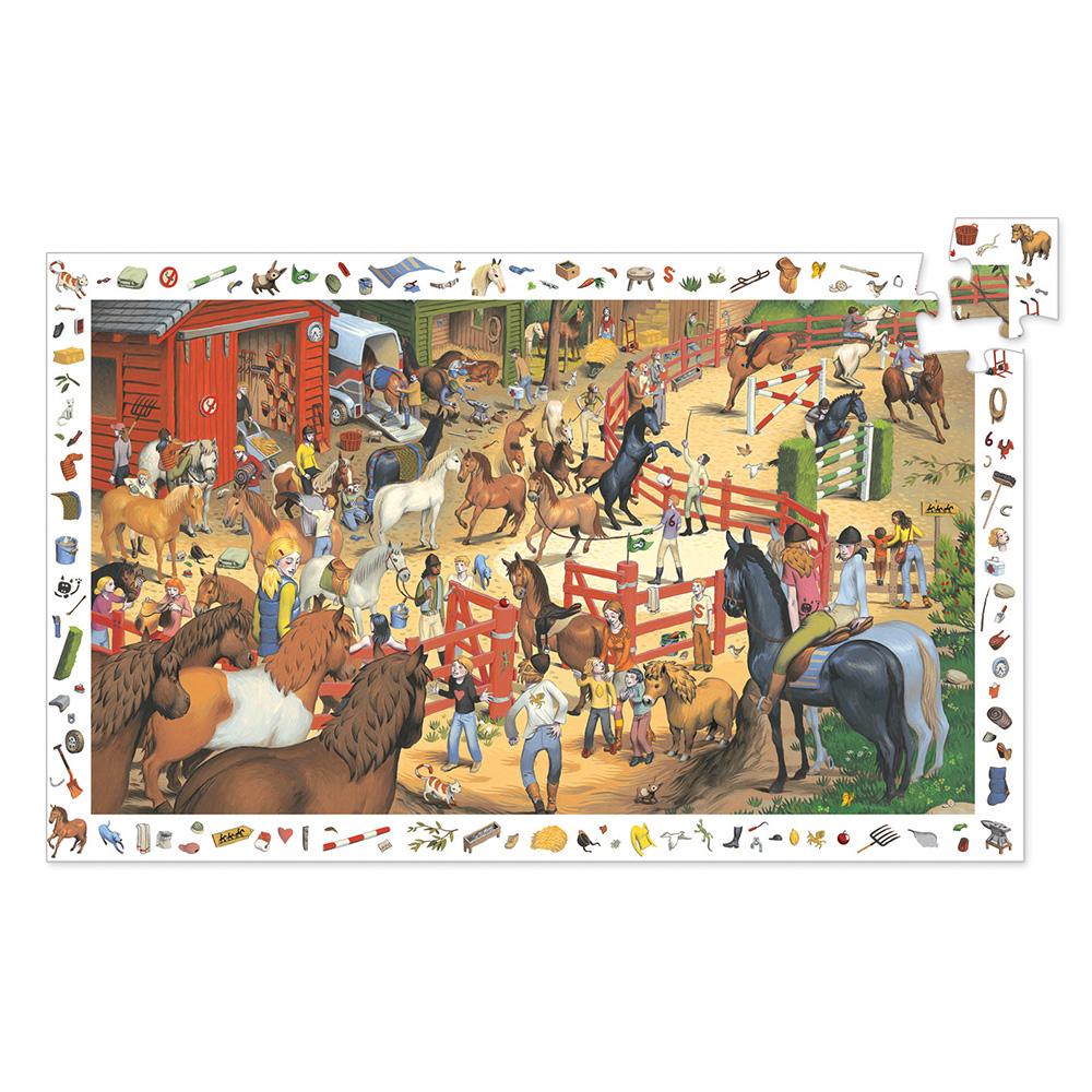 Djeco Observation puzzle 200 pcs. Riding - 0