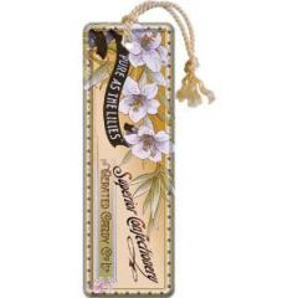 Nostalgic Metal bookmark 5x15cm. Lilies