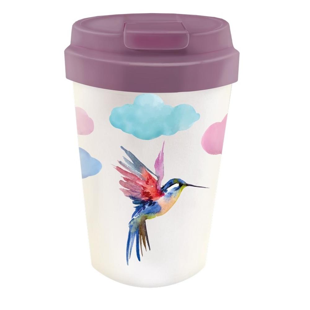 Bioloco Plant Easy cup - Watercolor bird 350 ml