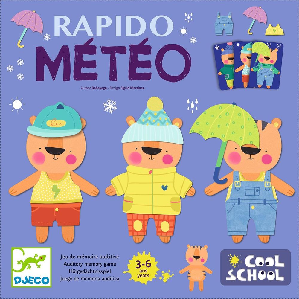 Djeco Επιτραπέζιο μνήμης Rapido Meteo - 0