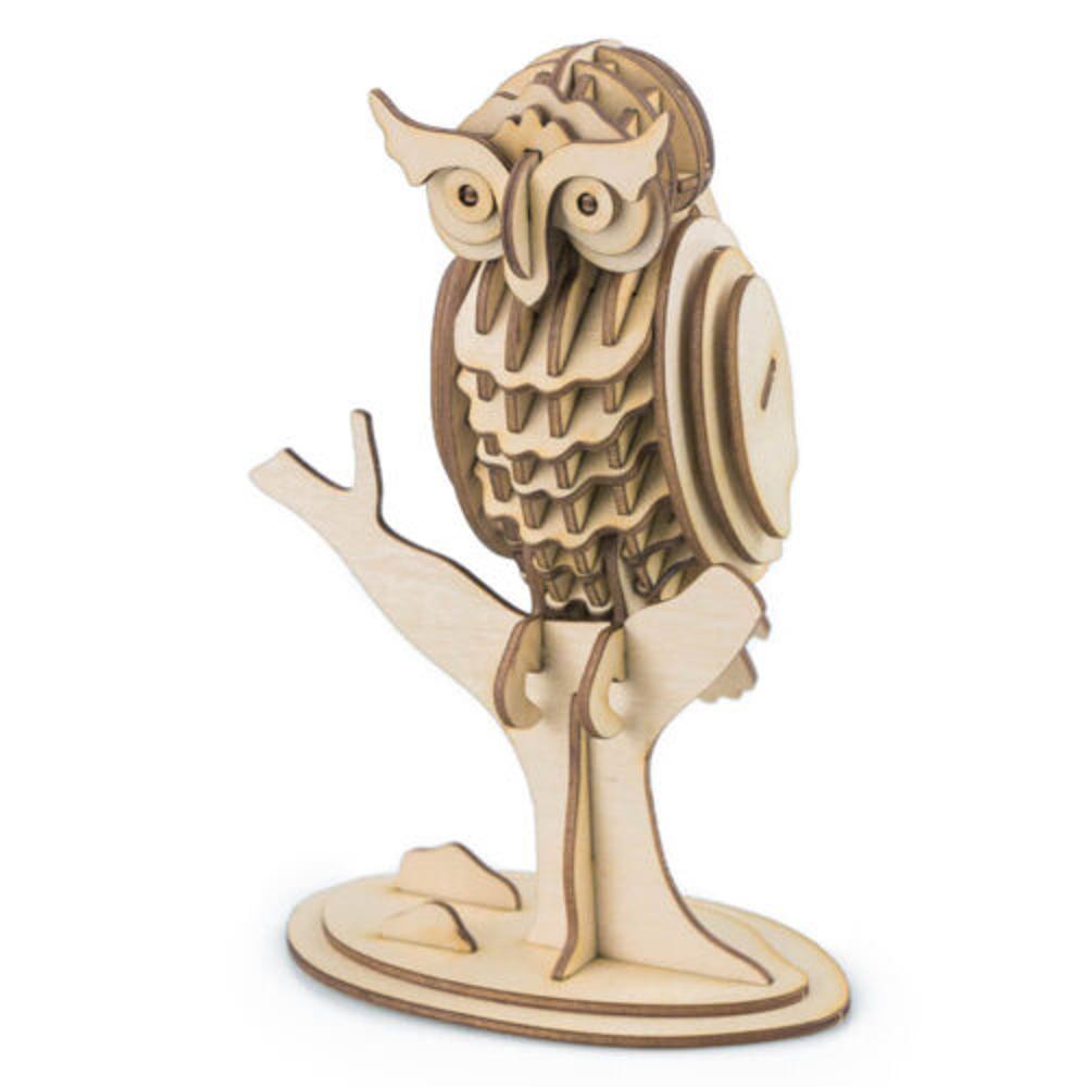 3D Συναρμολογούμενη Ξύλινη Κατασκευή Owl