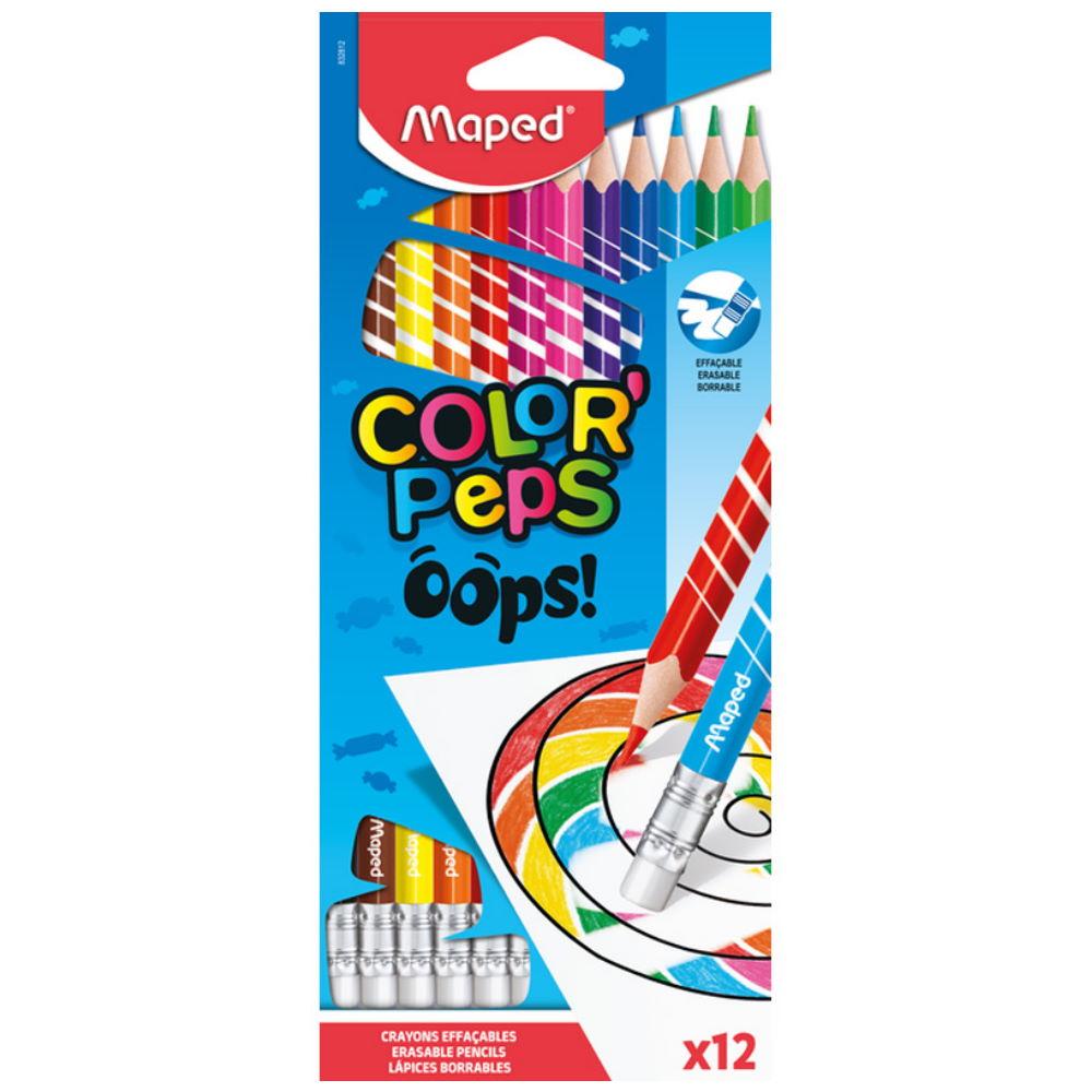 Ξυλομπογιές 12 χρωμάτων MAPED COLOR PEPS OOPS