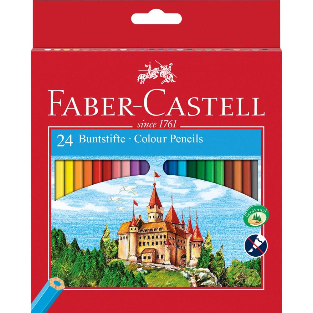 Ξυλομπογιές 24 χρωμάτων FABER CASTELL