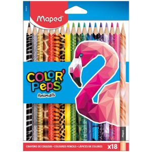 Ξυλομπογιές MAPED COLOR'PEPS ANIMALS 18 Χρώματα - 3201