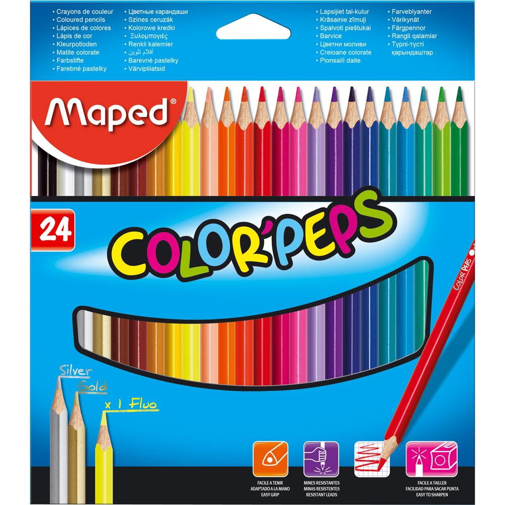  Ξυλομπογιές MAPED COLOR'PEPS STAR 24 Χρώματα